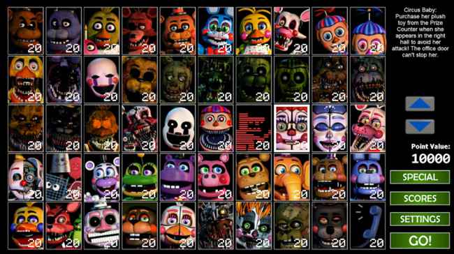 fnaf ultimate custom night apk